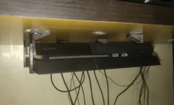 Подставка под стол, подставка, настольная подставка, держатель для PS4, PS4, PRO, PS4, тонкая консоль, 3D принт, пластик - Цвет: PS4 Black