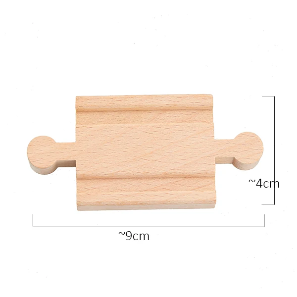 5.4CM Track A TBKJOYS деревянные железнодорожные дорожки, аксессуары для железной дороги, все виды деревянных дорожек, различные компоненты, развивающие игрушки - Цвет: 5.4CM Track A
