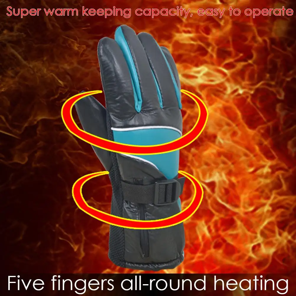 Electrothermal Gloves Motorcycle Charging/warm Warm 12 V Electric Heating Male Glove Fever Cycling Skiing Protective Gear | Спорт и