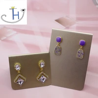 thj earrings retro temperament europe and america 2021 new high quality purple earrings female exquisite fashion stud earrings