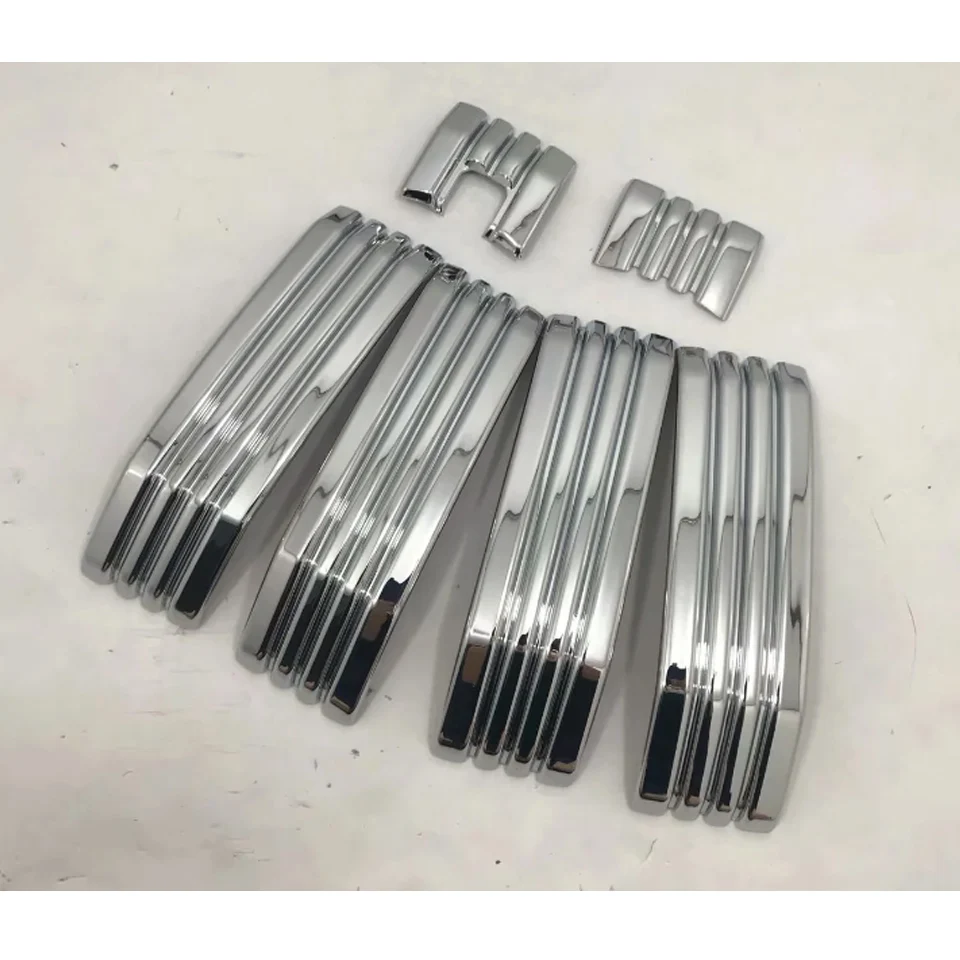 ABS Хром 6 шт. передние центральные грили решетка с отверстием для камеры Toyota Land