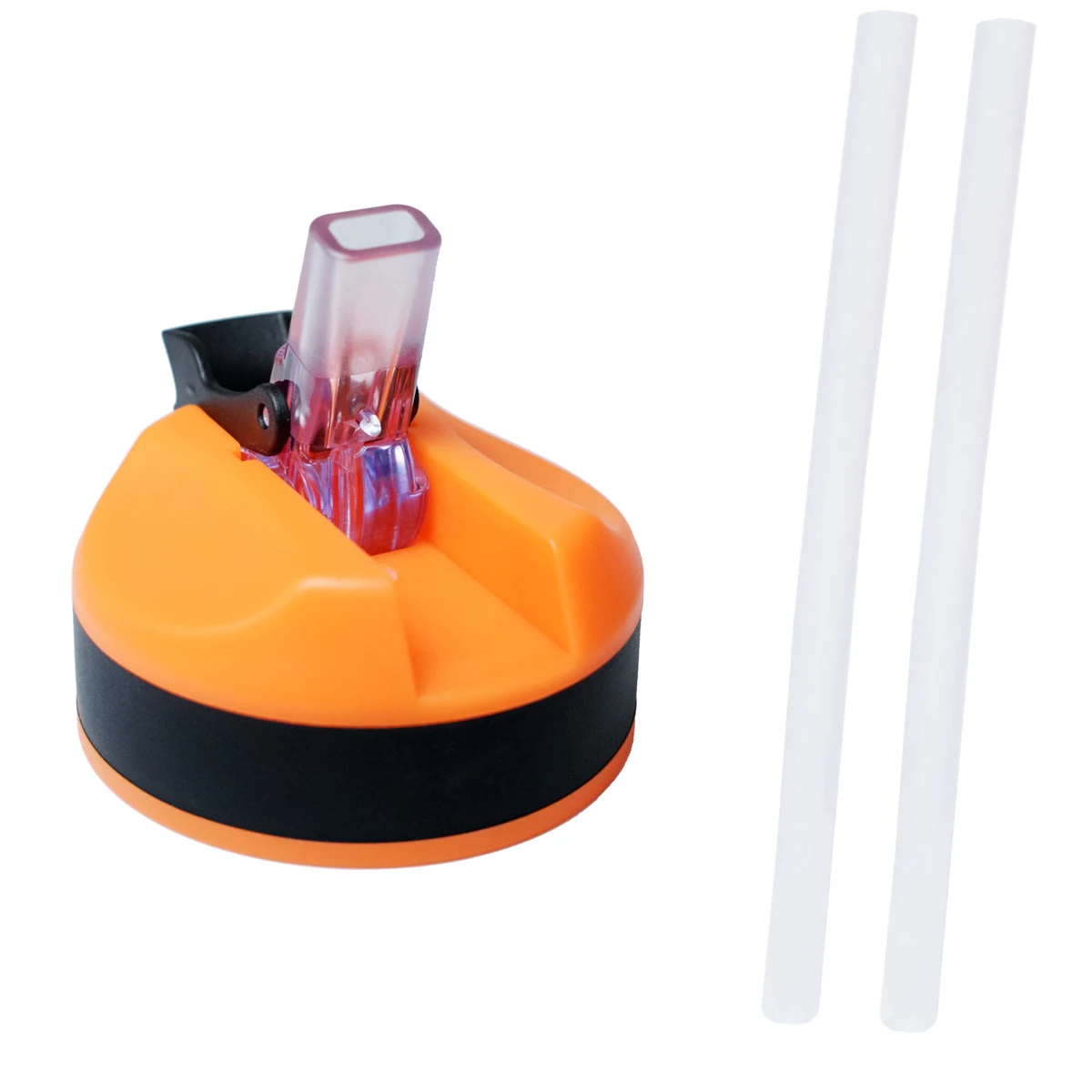 Orange Lid Quifit бутылка крышка с соломинкой Для 43 унций 64 унций 73 унций 128 унций галлон бутылка для воды оригинальная пластиковая чашка герметичная Пылезащитная крышка - Цвет: Orange Lid