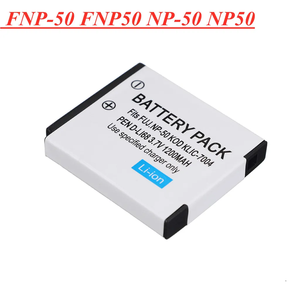 3 7 V 1200mAh FNP-50 FNP50 NP-50 NP50 Camera аккумулятор для FUJIFILM Pentax D-Li68 KODAK KLIC-7004 K7004 | Электроника