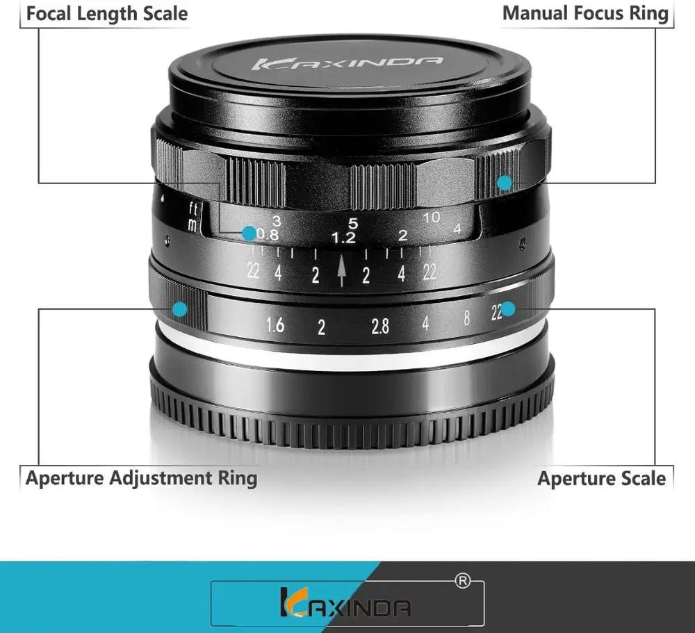 Стандартная ручная линза Kaxinda 35 мм f/1 6 для Micro 4/3 m4/3 Olympus EPM3 EPL7 EPL5 EP1 EP2 EP3 EP6 EPL6