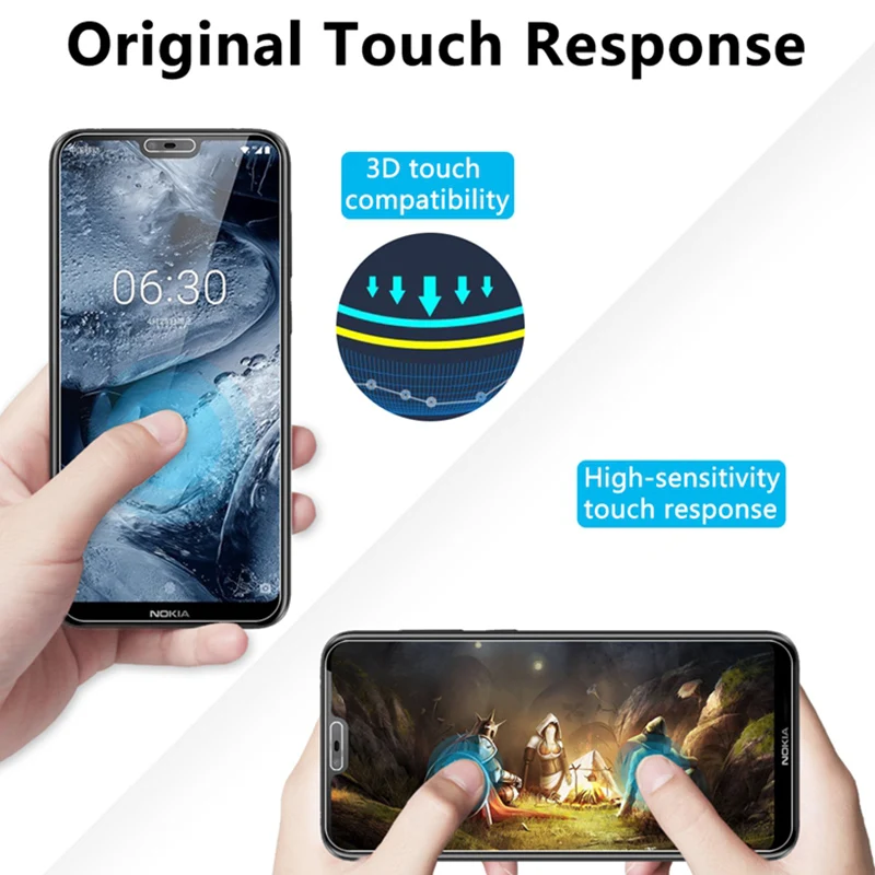 2 шт.! Защитное закаленное стекло для смартфона Nokia 9 8 7 Plus 6 5 2017 телефона 3 1