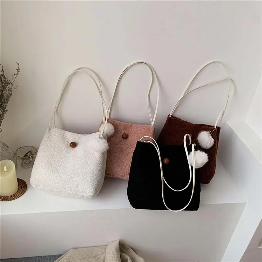 Стильные плюшевые сумки на плечо для женщин сумка телефона монет брендовая