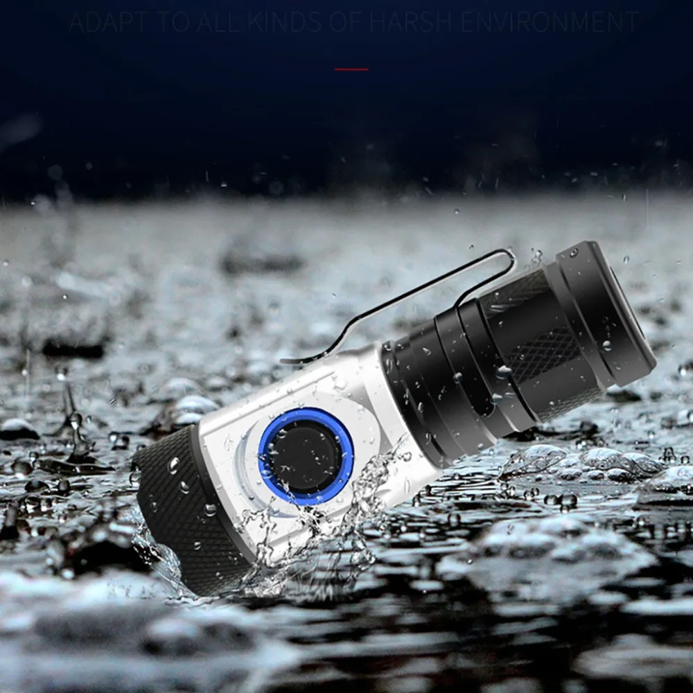 Светодиодный Многофункциональный фонарик с usb-зарядкой, мини-фонарик, набор водонепроницаемых фонарей для верховой езды, наружные дорожные фонари 35A7