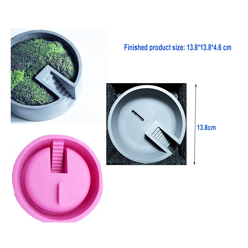 Круглые силиконовые формы для изготовления цветочных горшков бетонных поделок