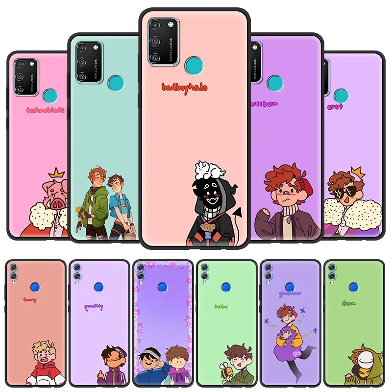 

Dream Smp Cell Phone Case for Huawei Y7 Y6 Y9 2019 Y6p Honor 9X 20 9A 8X 30i 9S 8S 10 Lite 30 Pro Play 9C Cover