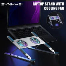 RGB Light Laptop Stand With Cooling Fan For iPad Tablet Bracket IPad Notebook Holder Support Macbook