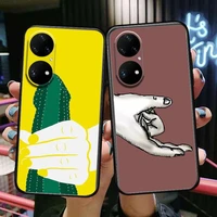 love and sports phone case for huawei p50 p40 p30 p20 10 9 8 lite e pro plus black etui coque painting hoesjes comic fas