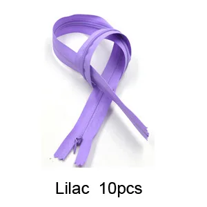 DG001-Lilac Класс AAA 3#20 шт закрытые невидимые молнии 28 см для подушки, платья, 60 см DIY Швейные наборы Аксессуары молнии 40 см - Цвет: DG001-Lilac