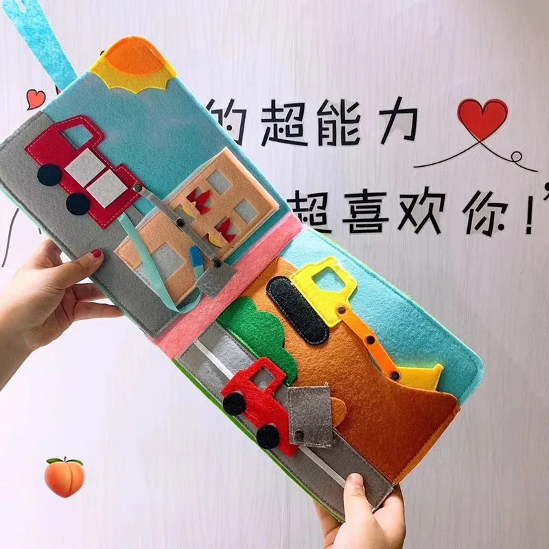 3d Washable Montessori Busy Board Book For Baby Toddlers Story Cloth Early Learning Education Sensory Boys Girls Games Toys | Игрушки и