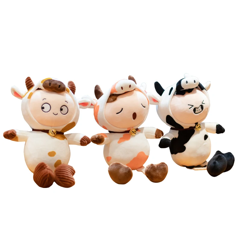 

1 шт. 25 см плюшевая игрушечная корова милые скота плюшевые животные Ant Мягкая кукла портативное зарядное устройство с присоской для детей иг...