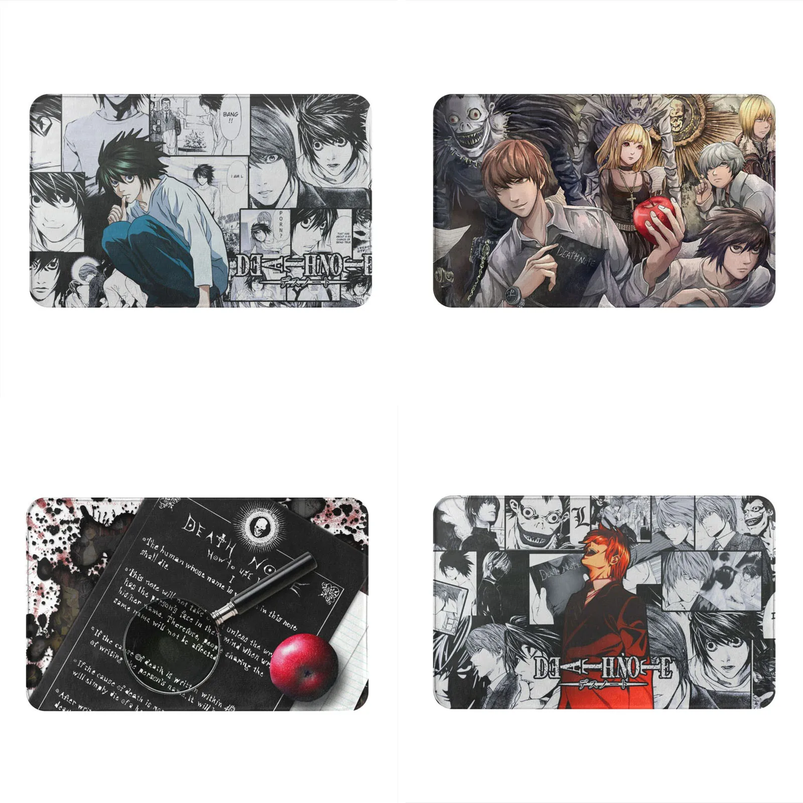 

Anime Death Note Doormat Entrance Rug Rubber Floor Mat Thin Non Slip Carpet