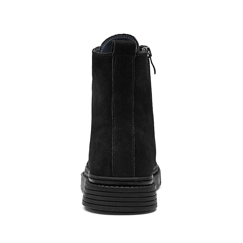 Мужские высокие ботинки из натуральной кожи Осенняя мужская обувь Высокие