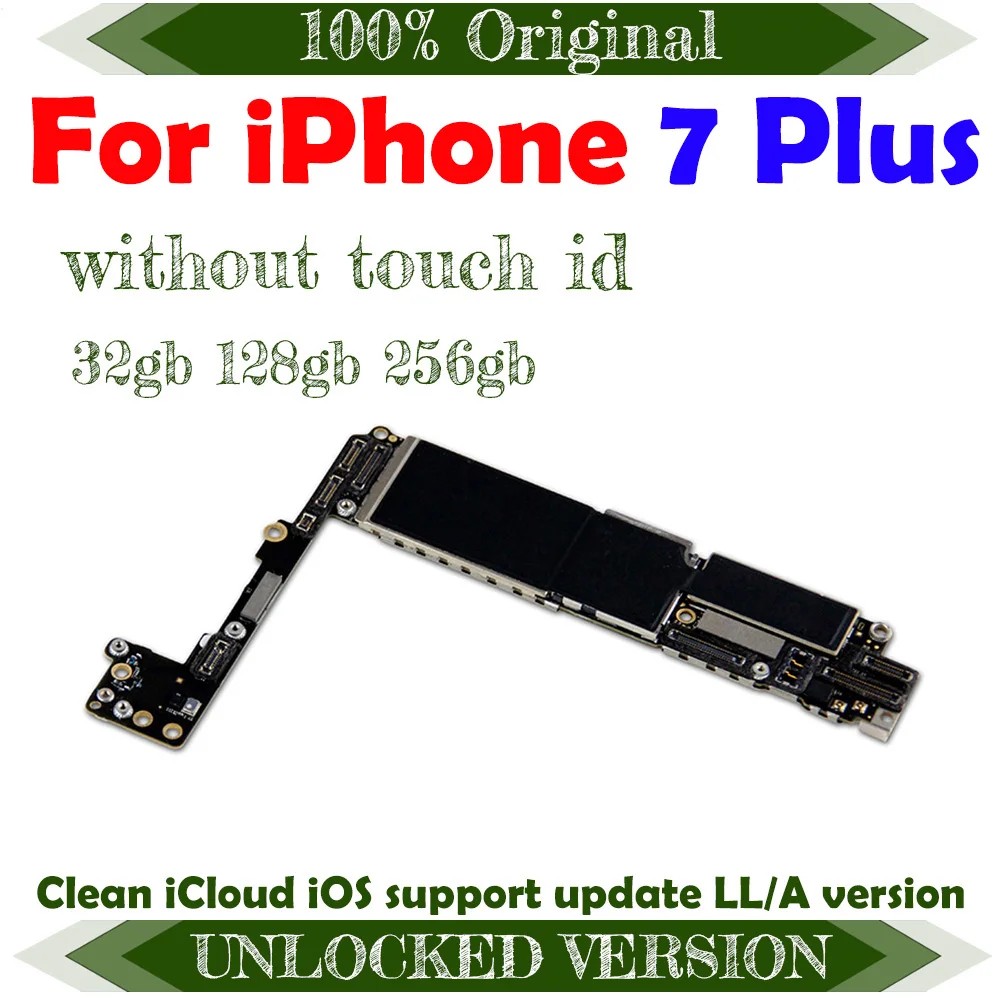Mainboard without iCloud Logic Board Original Support iOS Update for iPhone 7 Plus 7Plus Motherboard with Full Chips CleaniCloud | Мобильные