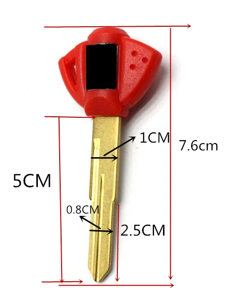 

Motorcycle parts uncut blade blank key embryo suitable for SUZUKI BANDIT 650 1200 KATANA GSX 600F 650F GSR 400 600 750 SFV 650