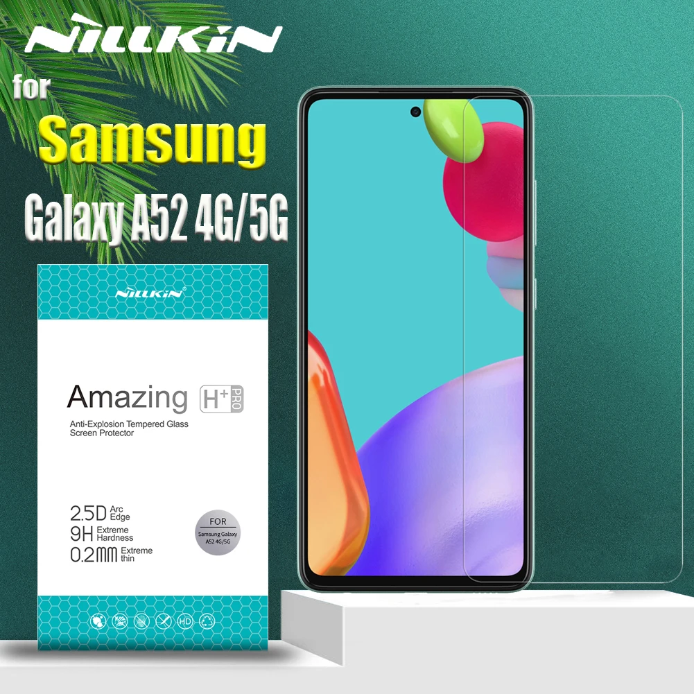 

Защитное стекло Nillkin для Samsung A52, закаленное, 9H, 4G