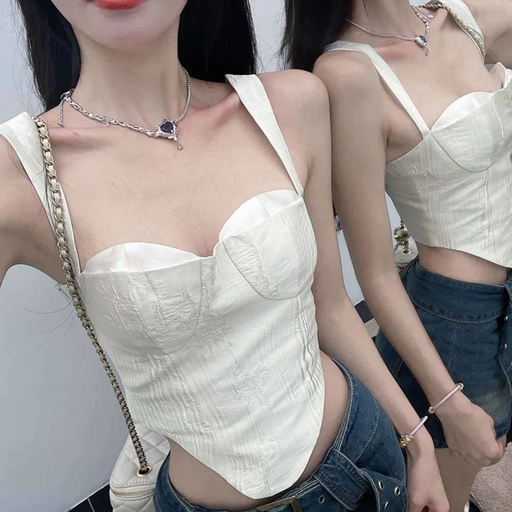 

Весенне-летние белые укороченные топы с открытыми плечами, корсет, женские сексуальные топы вечерние, Женские повседневные бюстье с открыт...