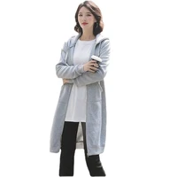 autumn winter zipper cotton long hooded sweatshirt coat women 2021 casual hooded solid fleece thickened loose warm long jacket