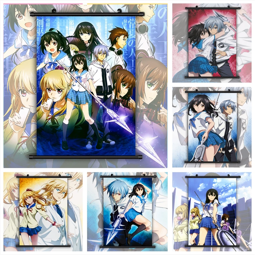 Картина на холсте Strike The Blood Himeragi Yukina - плакаты и печати аниме для декорирования комнаты, изображения для домашнего украшения.