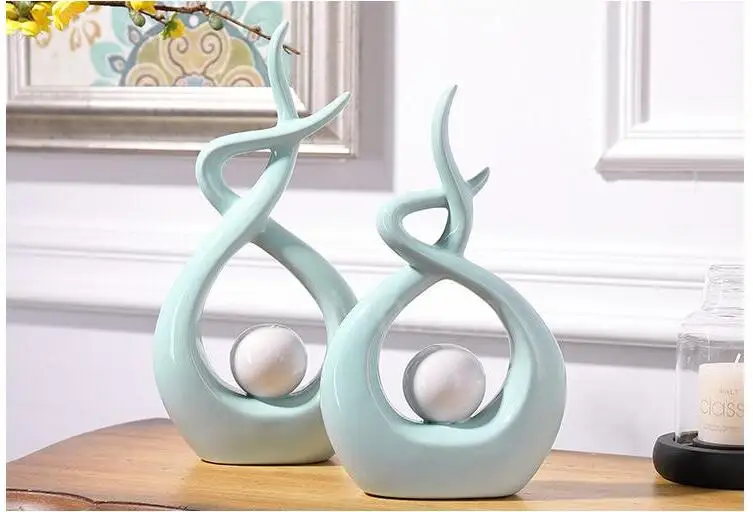 Современные из европейской керамики Lover shape настольные украшения для домашней обстановки украшения ремесла Искусство свадебные подарки фигурки офисный Декор
