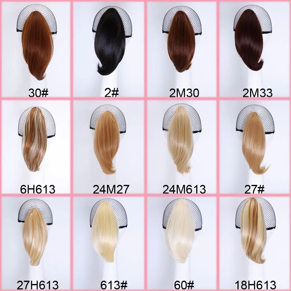 AILIADE короткие или длинные прямые волосы коготь конский хвост Высокая температура