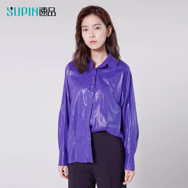 SUPIN Pure Color Long Sleeves Women Shirt Cotton Vintage Classical Female Top Gothic Fashion 518320018|Футболки| |