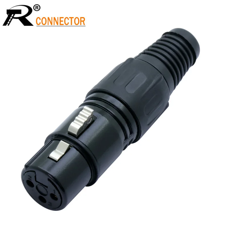 R разъемов 1 шт. XLR 3 контактный разъем аудио микрофонный кабель DIY припоя типовой