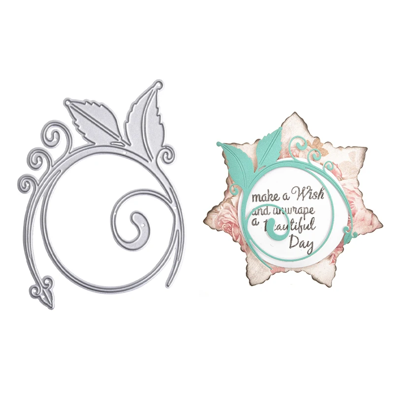 InLoveArts спиральные металлические трафареты для высечки листьев сделай сам