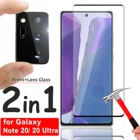 Закаленное стекло 2 в 1 для Samsung Galaxy Note 20 Ultra, передняя защита экрана и защита объектива для Note20 Ultra 20, стеклянная пленка