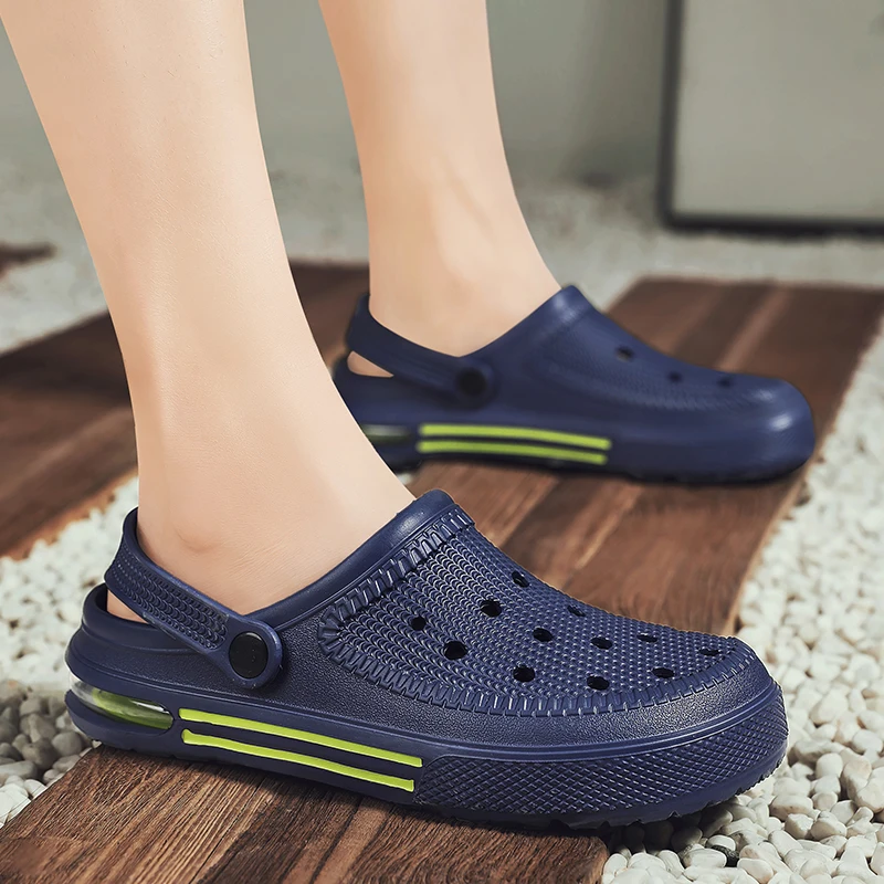 Мужские шлепанцы Пляжные Летняя уличная садовая обувь Zapatillas Hombre сандалии для