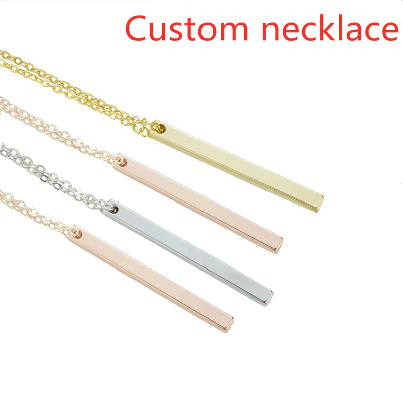 Ожерелье из нержавеющей стали под розовое золото/серебро/золото с