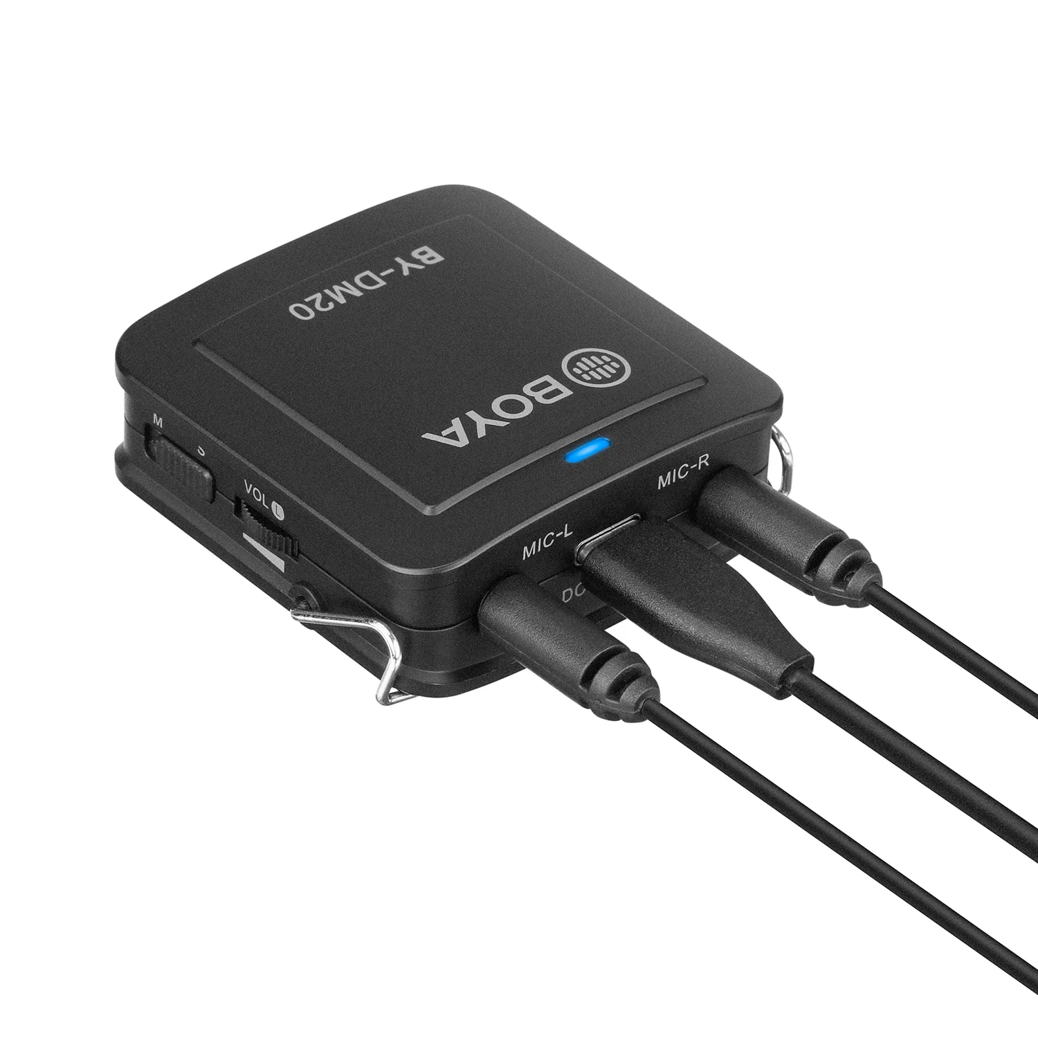 BOYA BY DM20 двойная головка Съемная петличный микрофон с отворотом совместим тип c USB