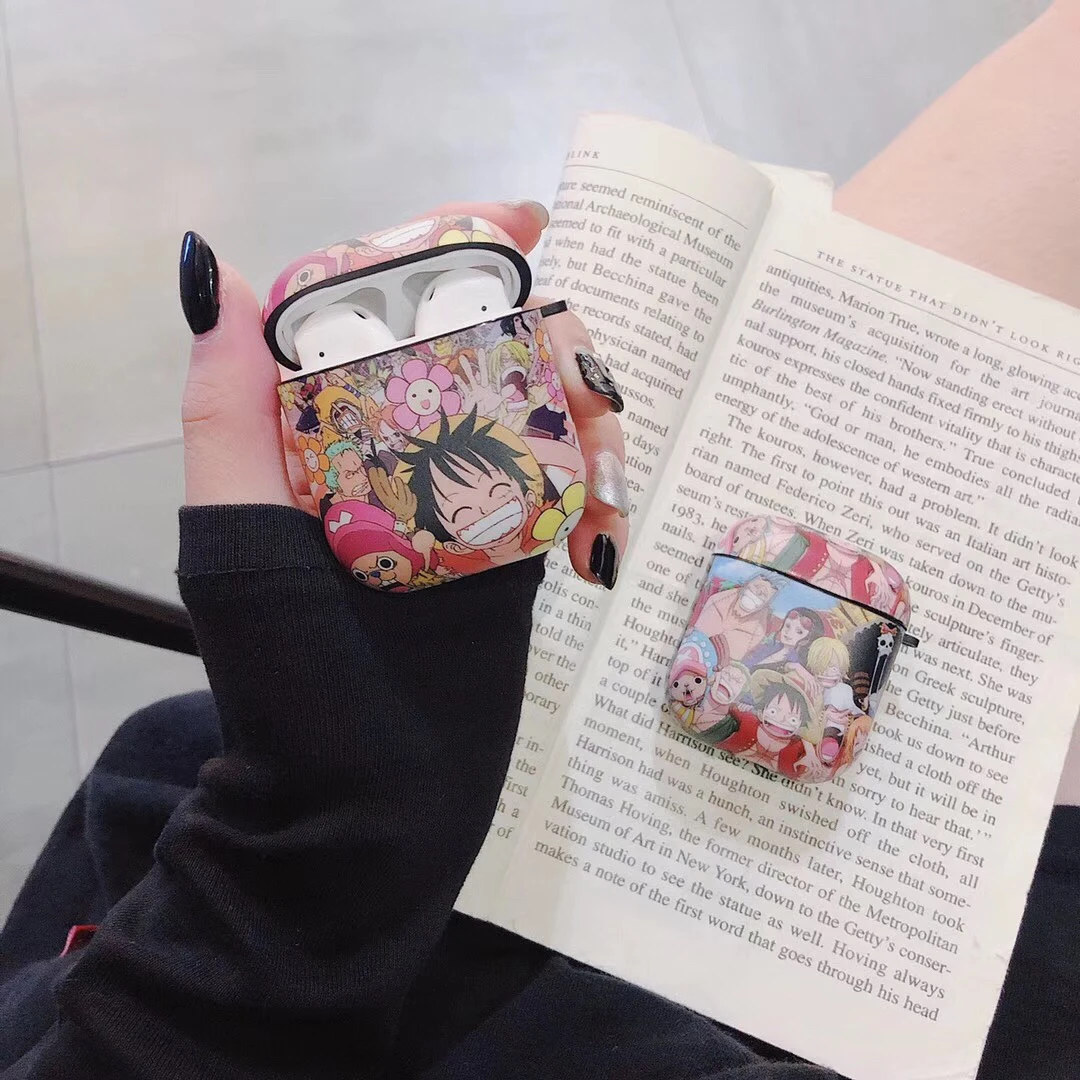 Для airpods pro Чехол с милым рисунком в Одна деталь Луффи Мягкая Обложка для Apple Airpods 1/2/3 крышка беспроводного Bluetooth(голубой зуб) наушника чехол