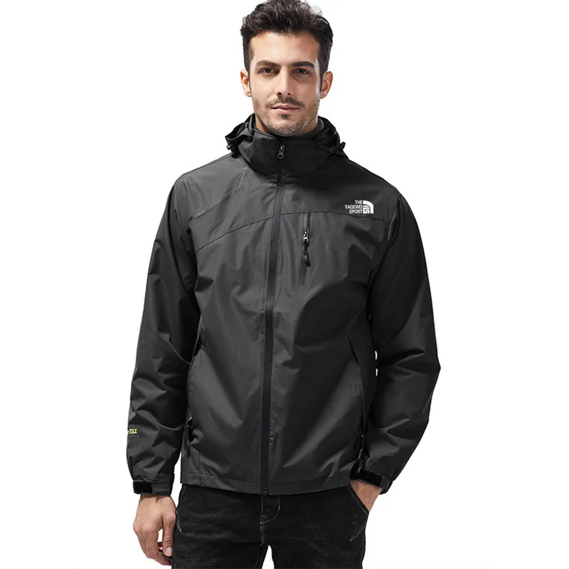 Зимняя Мужская Уличная теплая водонепроницаемая куртка для походов и кемпинга