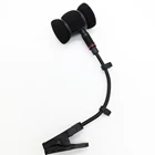 Зажим для микрофона без микрофона, только подставка для микрофона для саксофона, зажим для раструба sax, крепление музыкального инструмента для скрипки