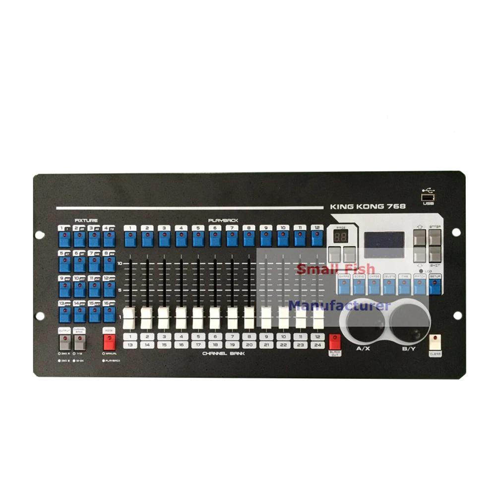 2020 Kingkong KK-768 Профессиональный контроллер DMX 768 каналы встроенный 135 графическое