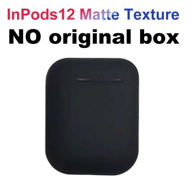 i12 D black nobox Новые беспроводные наушники Macaron i12 TWS Bluetooth 5,0 в гарнитуре сенсорный всплывающий стерео наушники для телефона HD микрофон - Цвет: i12 D black nobox