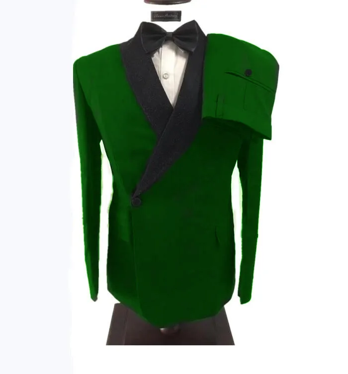 

Зеленые свадебные мужские костюмы s, облегающие смокинги для жениха для мужчин, 2 предмета, мужской костюм для жениха, блейзер, деловые Пиджа...