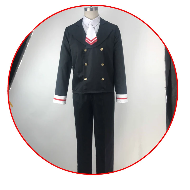 Anime Cardcaptor Sakura Cosplay Costumes Shaoran Li Costume Halloween Party Syaoran School Uniform | Тематическая одежда и