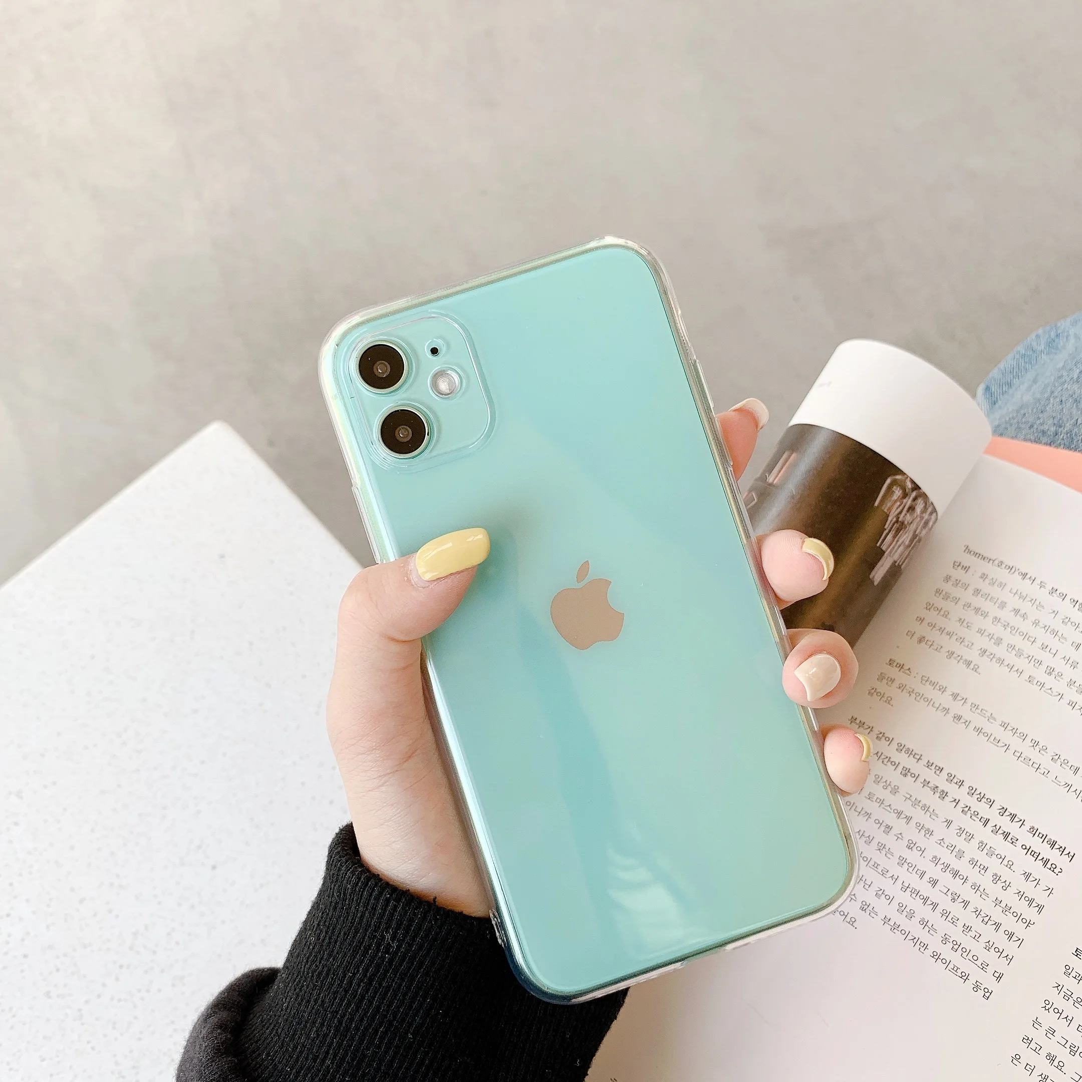 

Ultrathin Camera Protection Clear Case for iPhone 11 Pro Max 7 8 Plus TPU Transparent Soft Silicone Cover for iPhone xr xs x