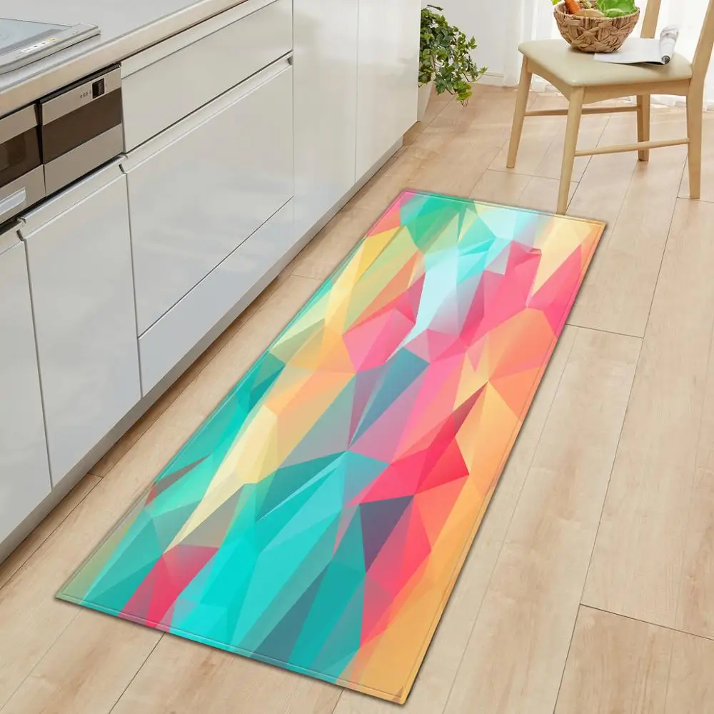 Красочные Звезды коврик Длинные коврики ковры для гостиной кухни ванной комнаты