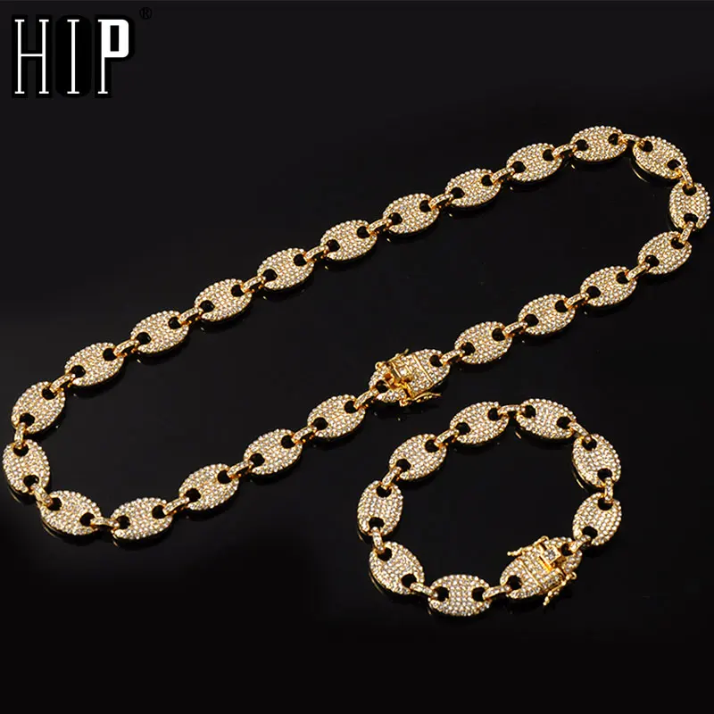 Хип-хоп 1 комплект яркие разноцветные кофейные зерна ледяной Фианит стразы в носу