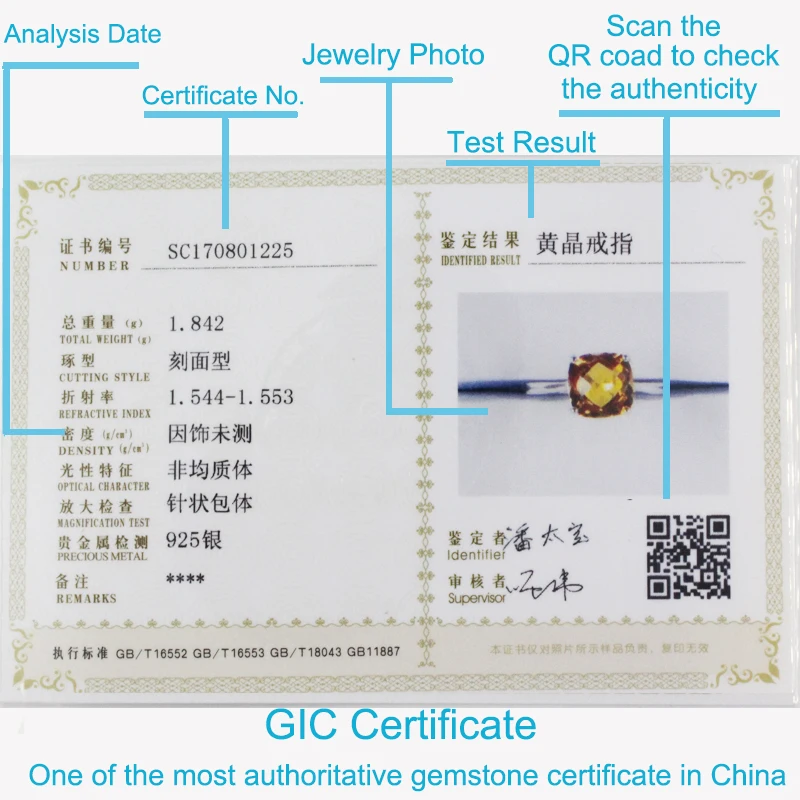 Женское кольцо из серебра 100% пробы с цитрином|silver citrine ring|jewelry wedding ringsjewelry rings |