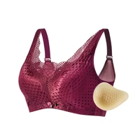 2048 mastectomy bras m l xl xxl xxxl one piece underwear soft and comfortable silicone breast bra with cotton pocket