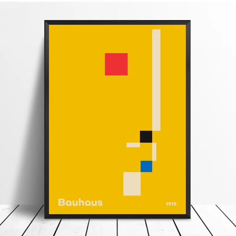 

Bauhaus Modern Mid Century Modern Oil Painting Poster Prints Canvas Wall Picture For Home Room Decor