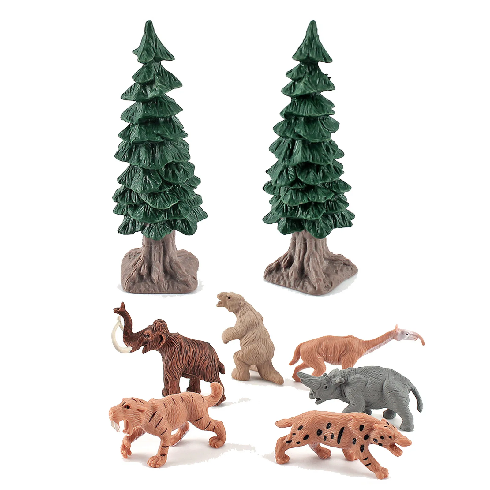 Имитация ледяного возраста примитивный лес охота доисторическая жизнь модель