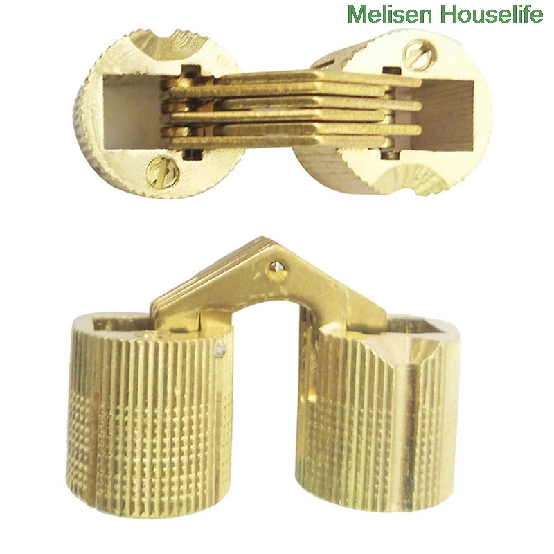 8/10/12 мм 4 шт./лот медные цилиндрические петли скрытые шкафы невидимые латунные